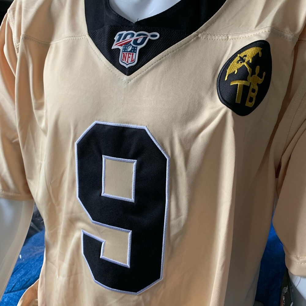 Drew Brees Saints Rush Gold Large Jersey